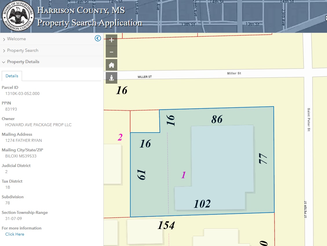 County Assessor records for property