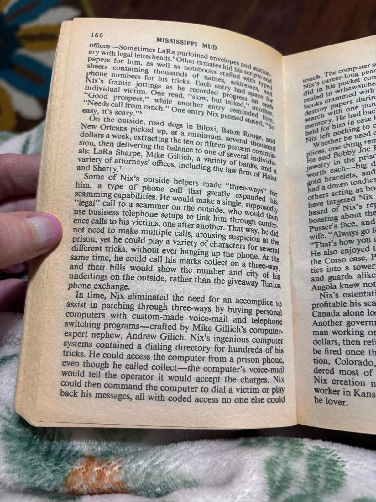Mississippi Mud page 166 - crafted by Mike Gillich's computer-expert nephew, Andrew Gilich